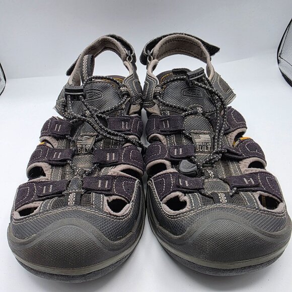 Keen Rialto Mens Size 11 Black Waterproof Closed Toe Sandals Beach Outdoor - Picture 2 of 13